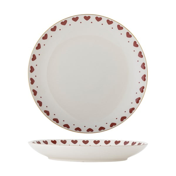 Бяла глинена чиния с коледен мотив ø 26,5 cm Jolly – Bloomingville-image-4