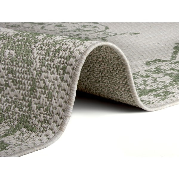 Зелен и бежов килим на открито Oslo, 80 x 150 cm - Ragami-image-1