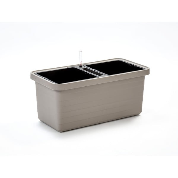 Кафяво-сива двойна кутия за самопочистване, дължина 78 cm Berberis - Plastia