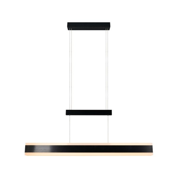 Матово черно LED висящо осветително тяло с метален абажур Arcola – Trio