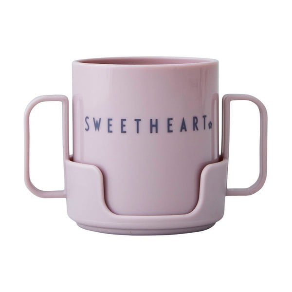 Лавандулово лилава бебешка чаша Sweetheart Mini - Design Letters-image-4