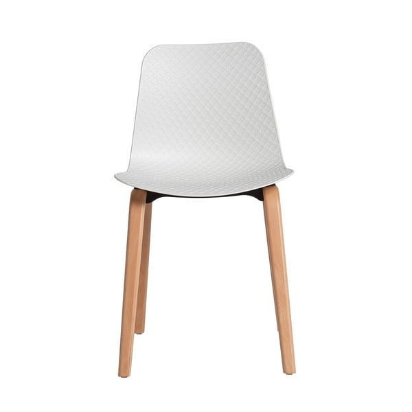 Комплект от 4 бели трапезни стола Keira - Marckeric-image-1