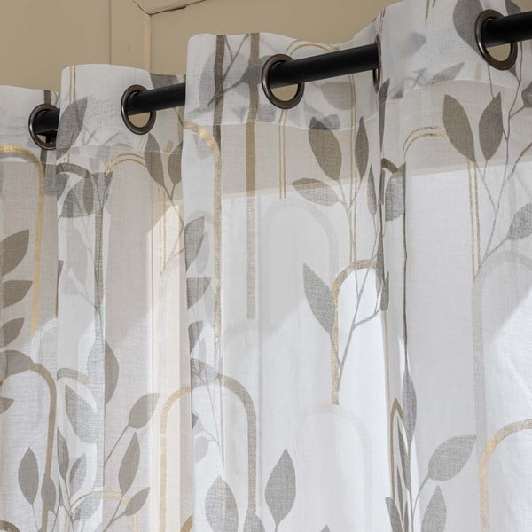 Сива завеса от воал 140x240 cm Roseris – douceur d'intérieur-image-2