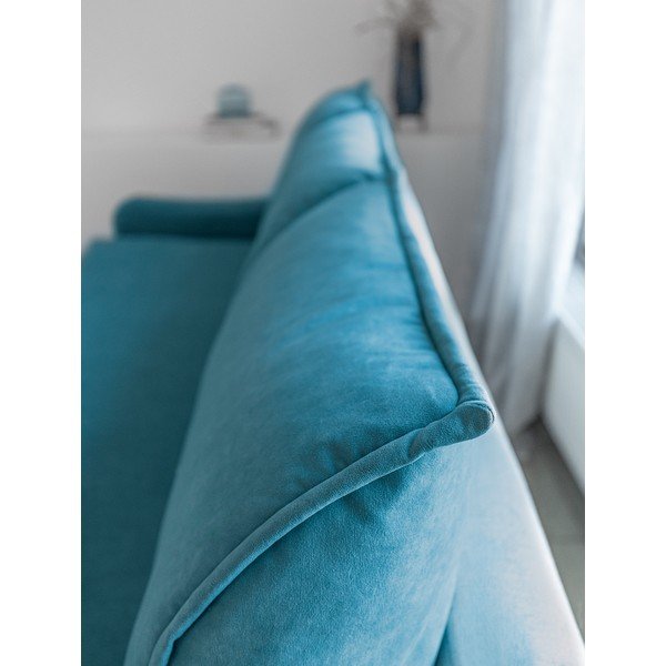 Тюркоазено кадифено канапе Tender Eddie - Miuform-image-1