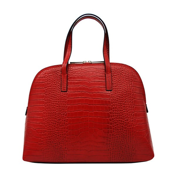 Тъмночервена чанта от естествена кожа Lumilo Duro - Andrea Cardone