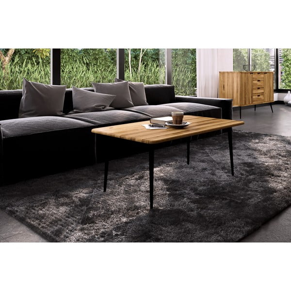 Дъбова маса за кафе в естествен цвят 60x110 cm Kula - The Beds-image-1