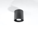 Тъмносив прожектор ø 10 cm Roda – Sollux