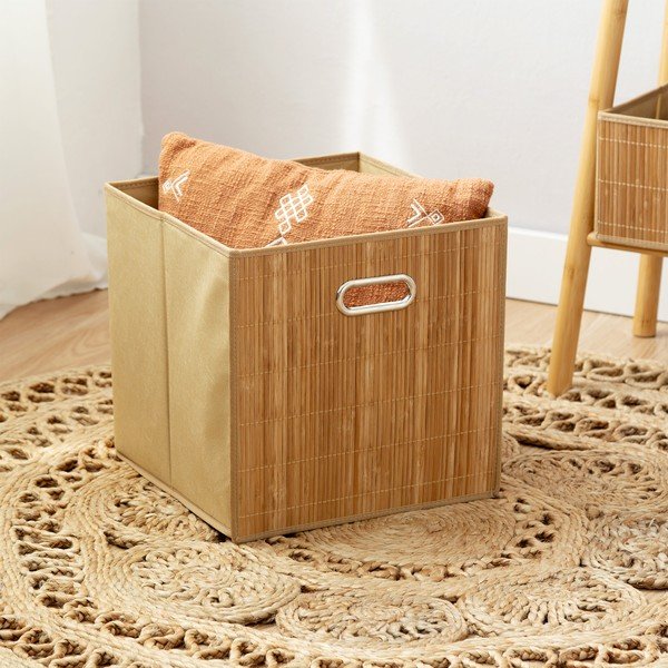 Бамбукова кошница за рафт 31x31x31 cm Anji – Compactor-image-1