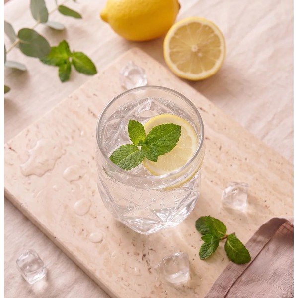 Стъклени чаши в комплект 6 бр. от боросиликатно стъкло 400 ml Geo – Vialli Design-image-2