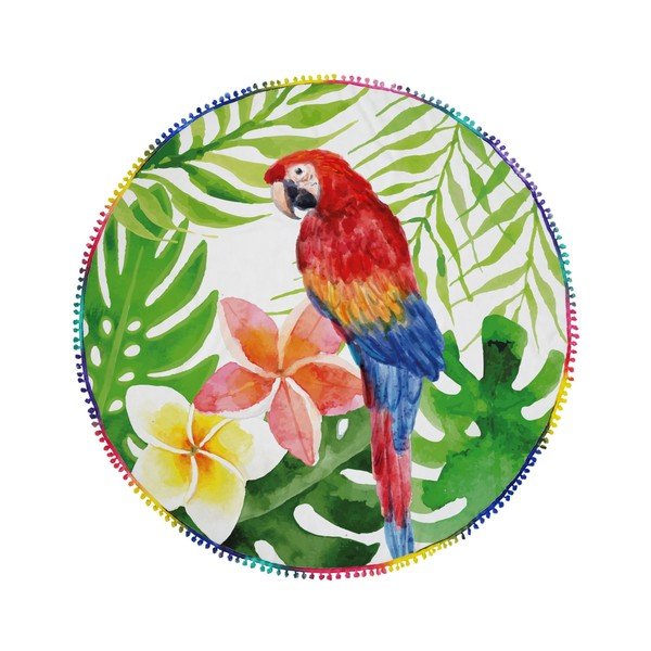 Kruhová plážová osuška La Chanta Fudor Round Beach Towel, ⌀ 1,5 m