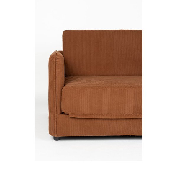 Оранжево-кафяво кресло Jopie – White Label-image-1