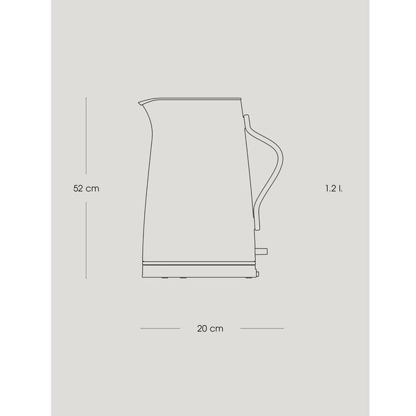 Черна електрическа кана от неръждаема стомана 1,2 l Emma – Stelton-image-4