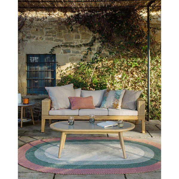 Градинска маса, изработена от евкалиптово дърво с бетонен плот Nina Glynis - Kave Home-image-4