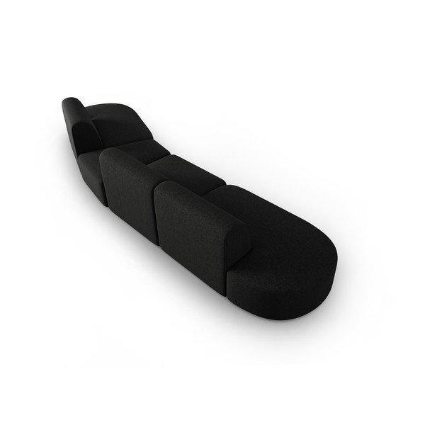 Черен диван 412 cm Shane - Micadoni Home-image-3