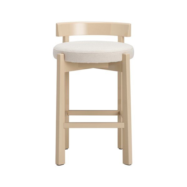Бежов тапициран бар стол (височина на седалката 66 cm) Hugg – Ellos Home-image-2