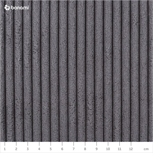 Тъмносиво двойно легло 140x200 cm тапицирано без ламелно дъно Mattis Cord – Meise Möbel-image-4