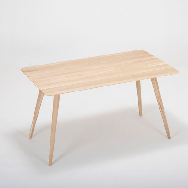 Работна маса от масивен дъб Stafa - Gazzda-image-2