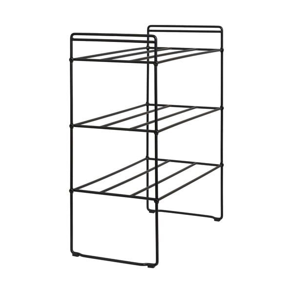 Черен метален стелаж за обувки Swansea – House Nordic-image-2