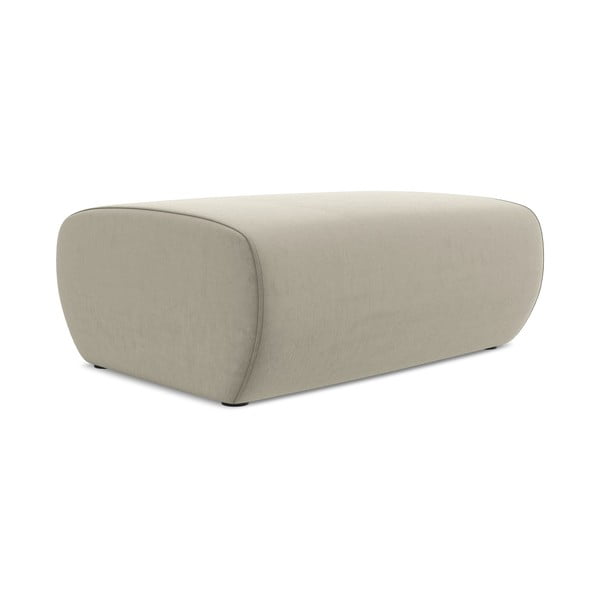 Бежова кадифена табуретка Kapua – Makamii-image-1