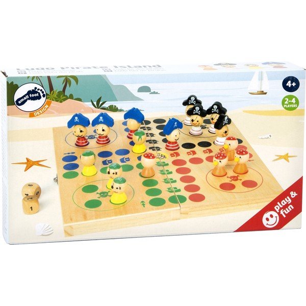 Дървена настолна игра Ludo Пиратски остров - Legler-image-3