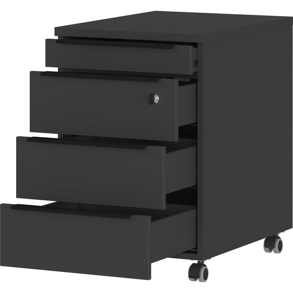 Антрацитен заключващ се шкаф 42x63 cm Mailand - Germania-image-3