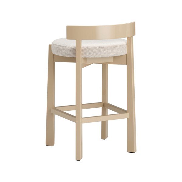 Бежов тапициран бар стол (височина на седалката 66 cm) Hugg – Ellos Home-image-4