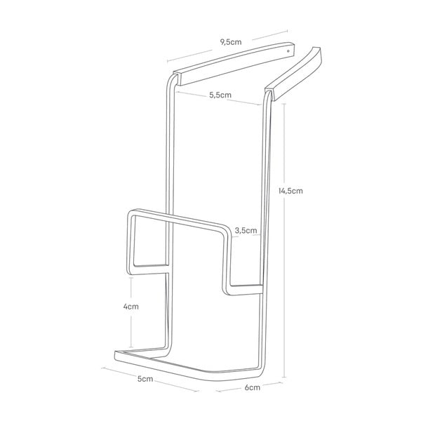 Висяща метална поставка за гъба Tower – YAMAZAKI-image-4