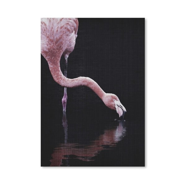 Plakát Drinking Flamingo