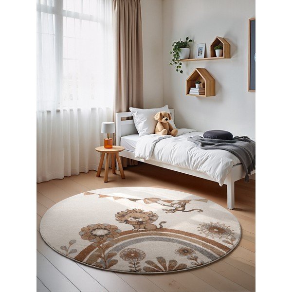 Кремав детски килим ø160 cm Roar like a Lion – Villeroy&Boch-image-1