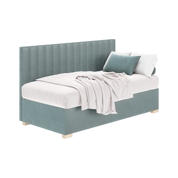 Синьо  детско легло 90x200 cm с място за съхранение с включен матрак Chill – Ghado-image-2