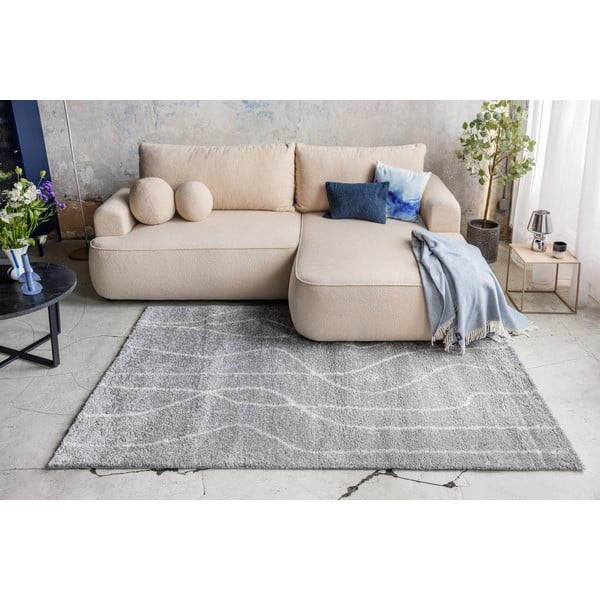 Сив килим 140x200 cm Routa – Universal-image-1