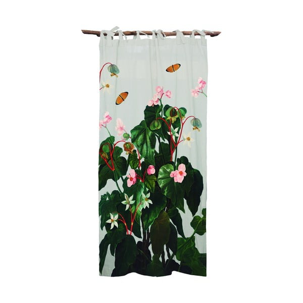 Зелена завеса с ленено платно , 140 x 270 cm Begonia - Tierra Bella