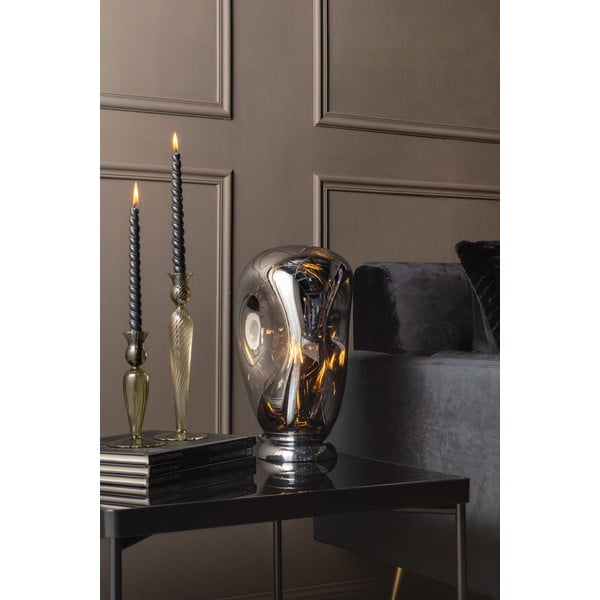 Зелен стъклен свещник, височина 17 cm Swirl - PT LIVING-image-1