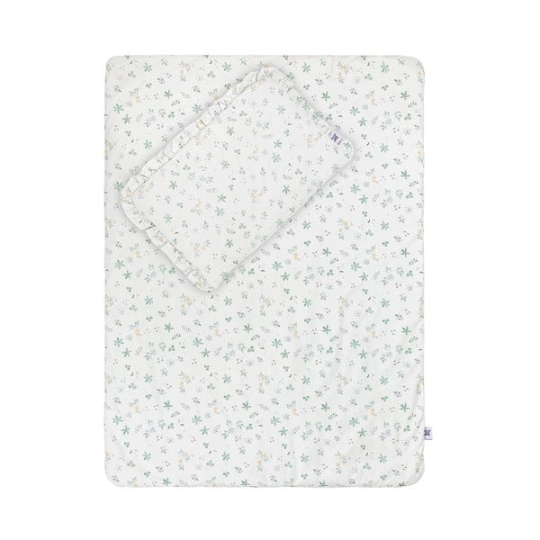 Бебешко памучно одеяло и възглавница за детско легло 100x80 cm Fairyland - BELLAMY