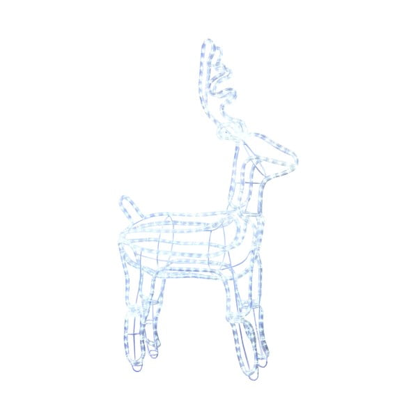 Svítící dekorace Reindeer, výška 105 cm, studené bílé světlo