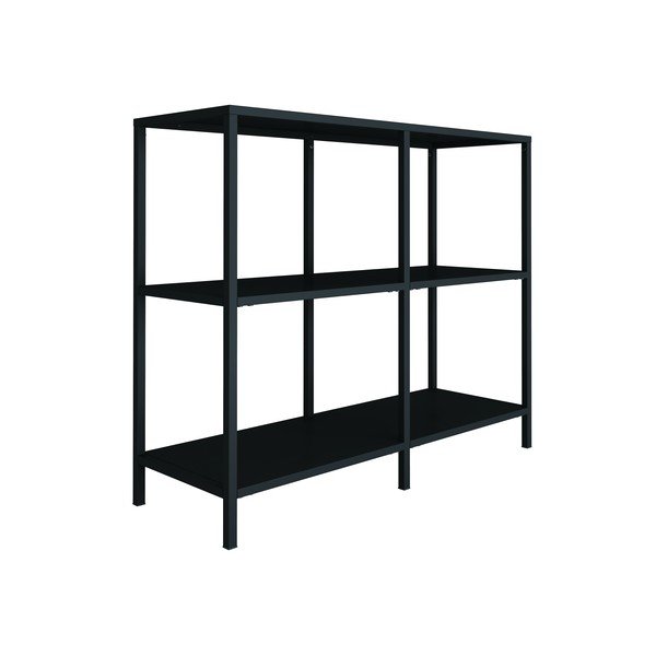 Черна метална етажерка, широчина 100 cm Lite - Canett-image-4