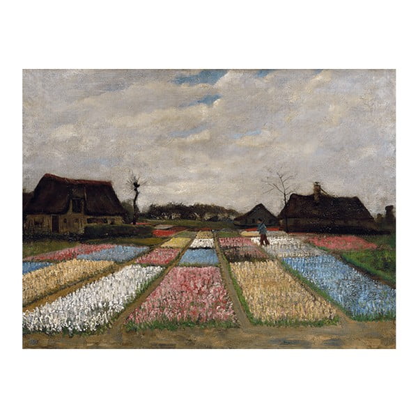 Obraz Vincenta van Gogha - Flower Beds in Holland, 60x45 cm