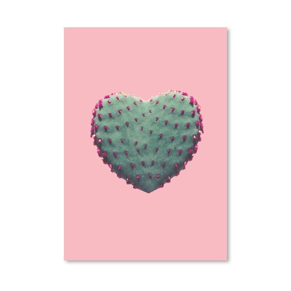 Plakát Americanflat Heart Of Cactus, 30 x 42 cm