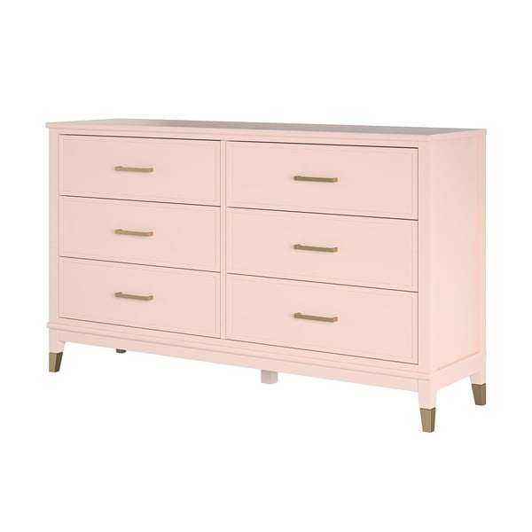 Розов скрин с чекмеджета , 144 x 85 cm Westerleigh - CosmoLiving by Cosmopolitan-image-3