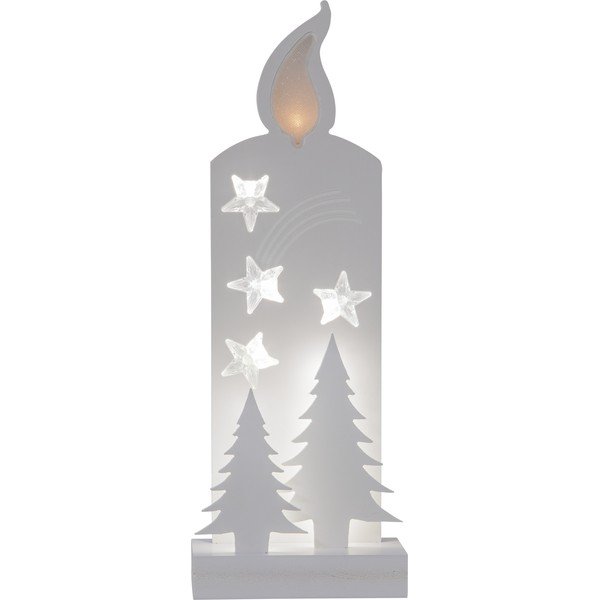 Бяла коледна светлинна украса Grandy - Star Trading-image-1