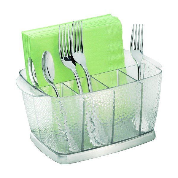 Прозрачна кутия за прибори за хранене , 15 x 23 cm Rain - iDesign-image-1