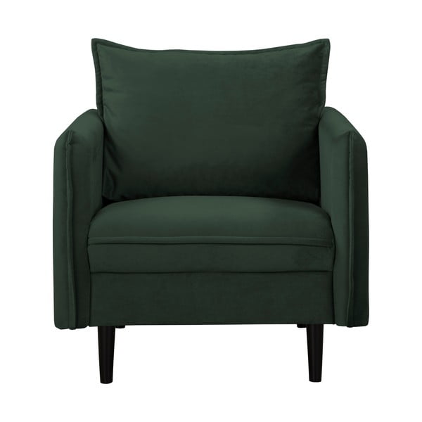 Тъмнозелено кадифено кресло Juli – Ropez-image-1