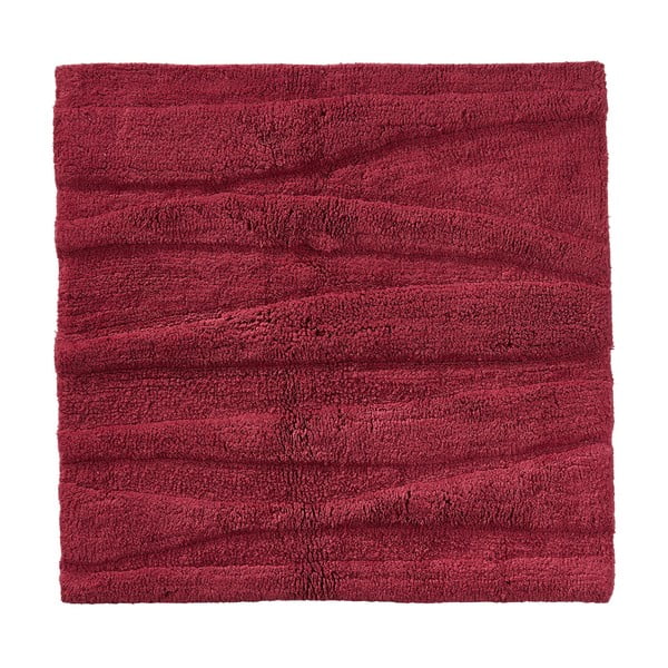 Поток бордо червена постелка за баня, 65 x 65 cm - Zone