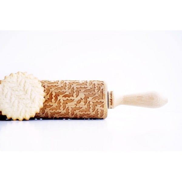 Дървен релефен валяк за тесто Bats - Valek-image-3