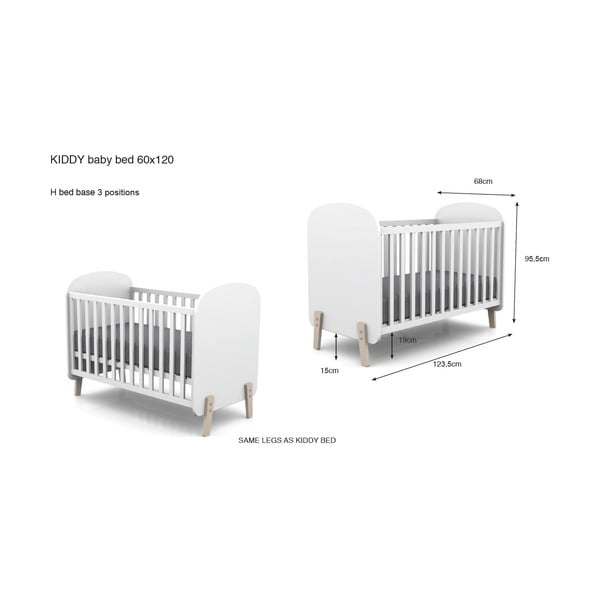 Детско легло , 60 x 120 cm Kiddy - Vipack-image-2