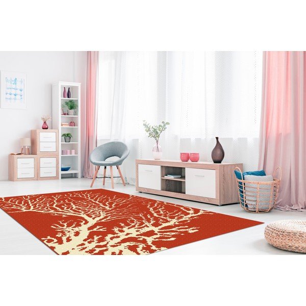 Червен килим на открито , 133 x 190 cm Coral - Floorita-image-4