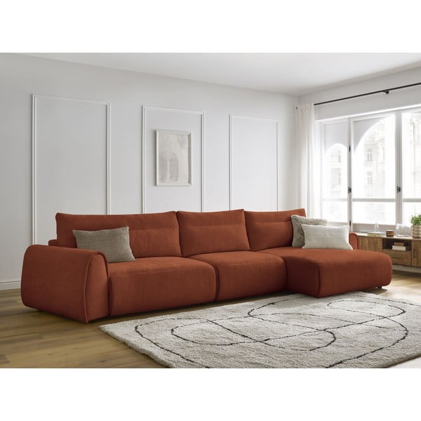 Оранжев ъглов диван Aden – Bobochic Paris-image-1