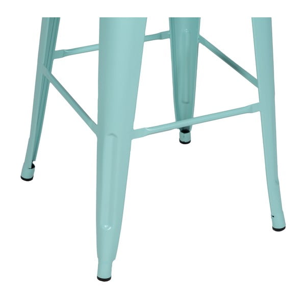 Тюркоазени метални бар столове в комплект 2 бр. (височина на седалката 76,5 cm) – Ixia-image-2