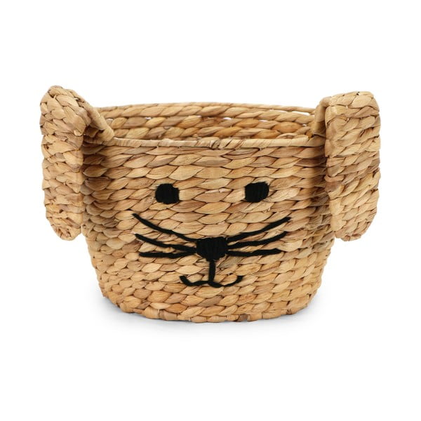 Детска кошница за играчки от воден зюмбюл естествена ø 35x26 cm Rabbit – Compactor