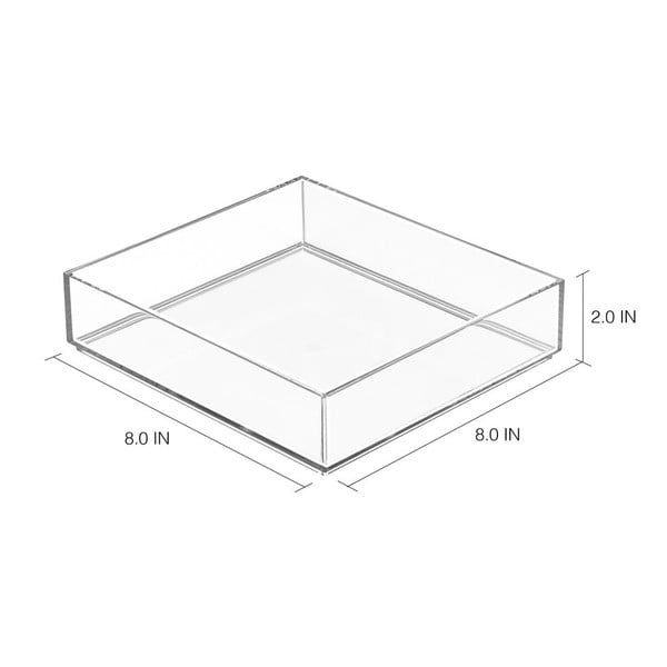 Прозрачен органайзер , 20 x 20 cm Clarity - iDesign-image-1